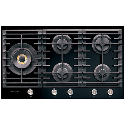 Kitchenaid KHGD5 Integrated Gas Hob, Black